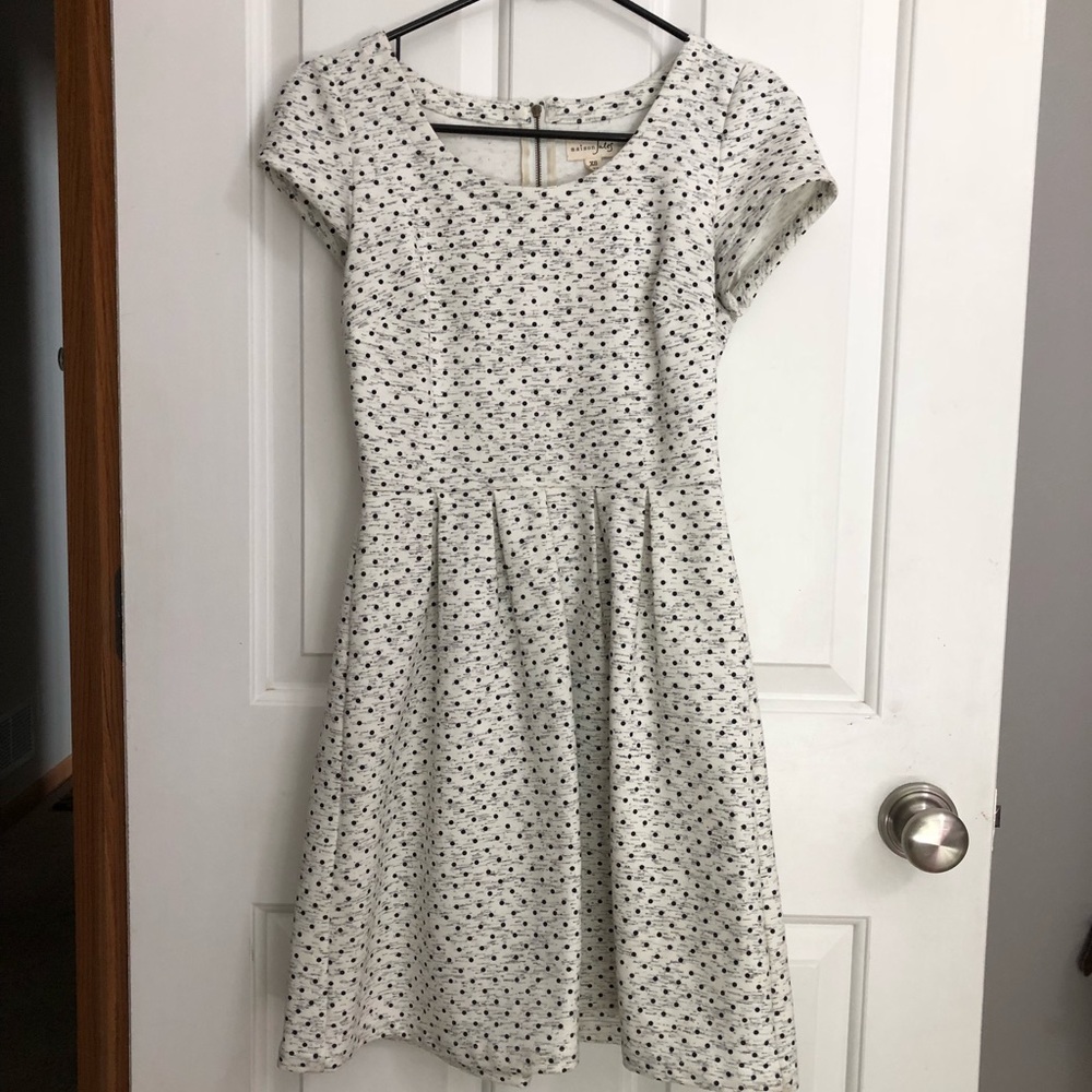 Black and White Polkadot Dress